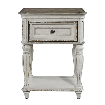 Magnolia Manor - Leg Nightstand - Antique White