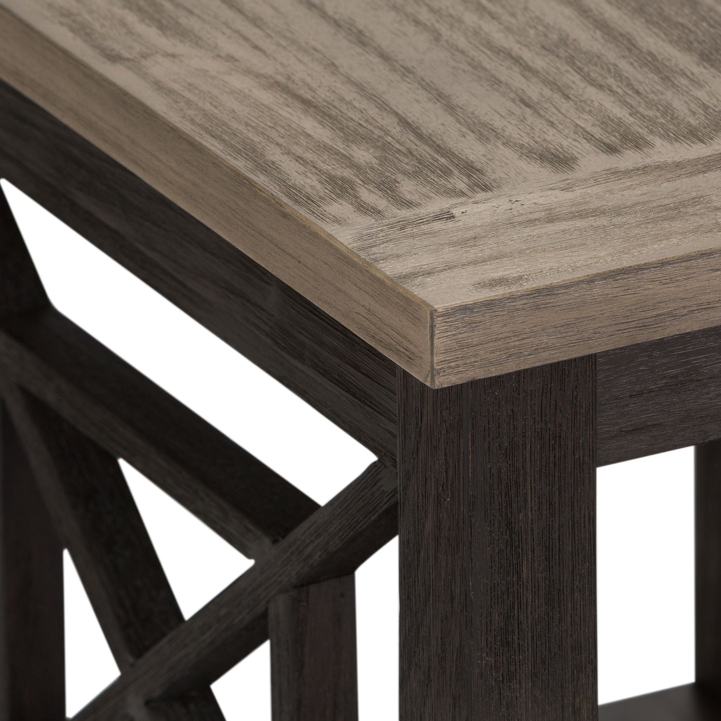 Heatherbrook - End Table - Charcoal & Ash