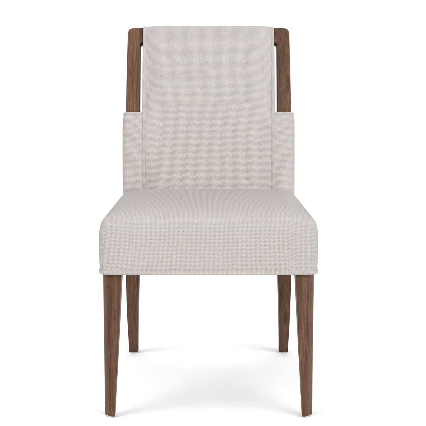 Delia - Upholstered Side Chair (Set of 2) - Nouveau Walnut / Beige