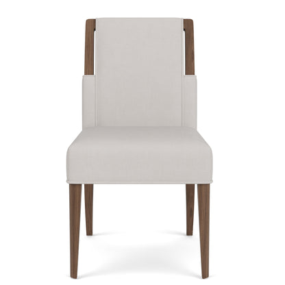 Delia - Upholstered Side Chair (Set of 2) - Nouveau Walnut / Beige