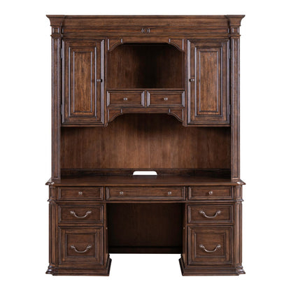 Provence Park - Credenza & Hutch - Chateau Brown