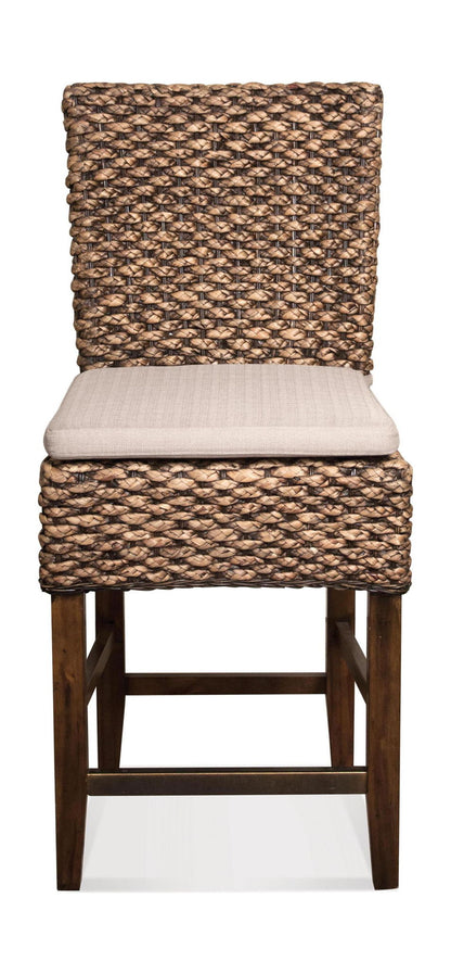 Mix-N-Match Chairs - Woven Counter Upholstered Stool (Set of 2) - Hazelnut