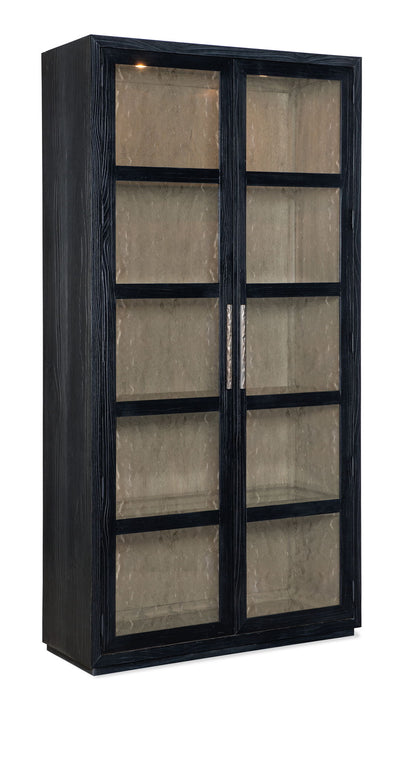 Linville Falls - Shou Sugi Ban Curio Cabinet - Black