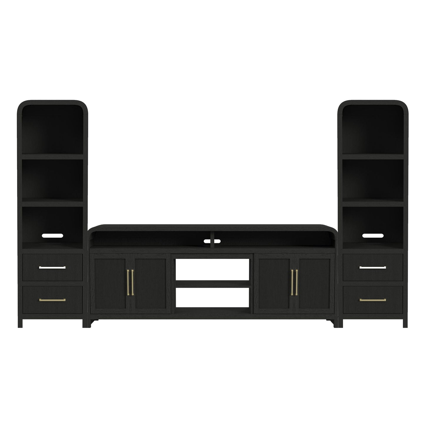 Ridgemont - 3 Piece Entertainment Unit With 82" TV Console