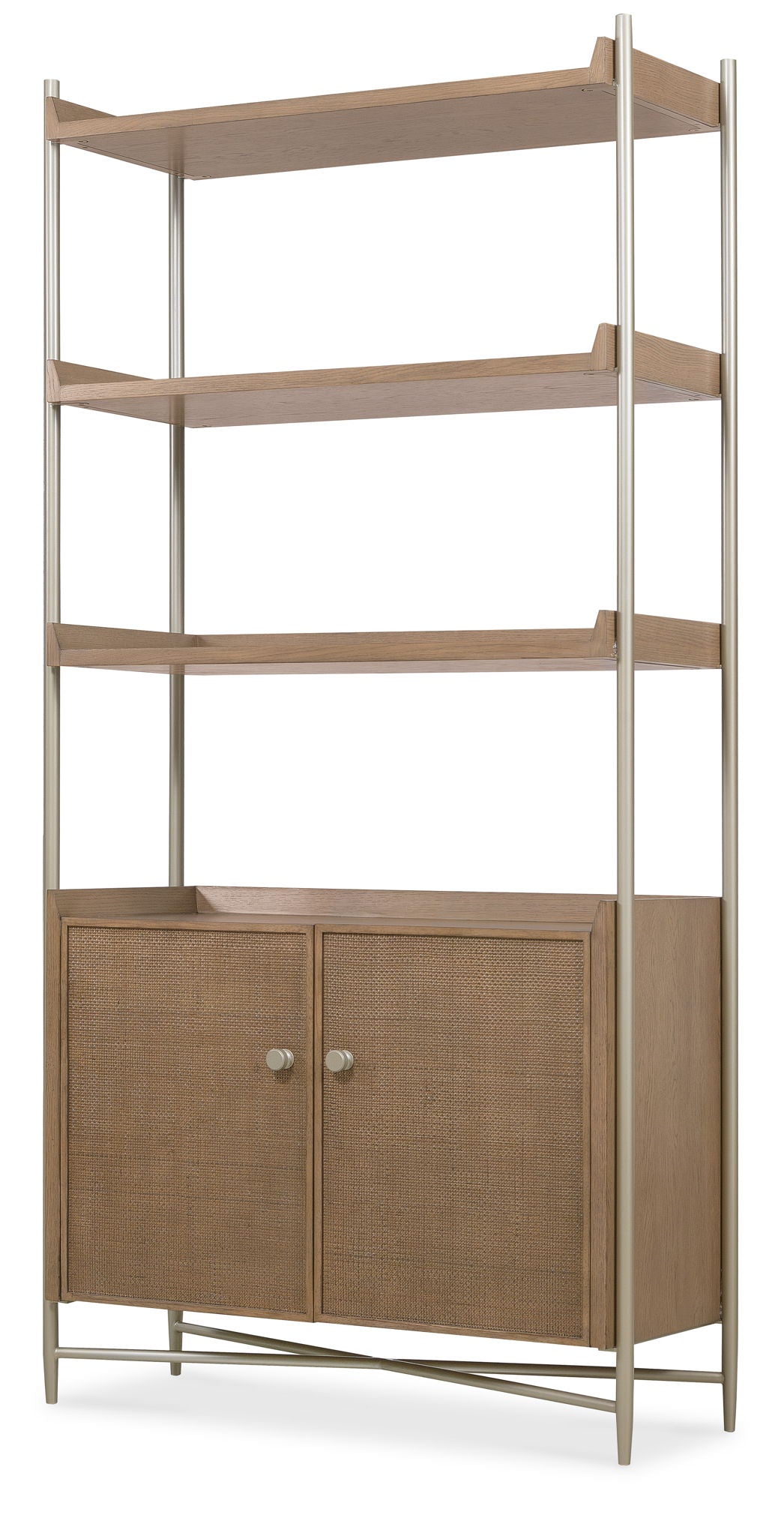 Sonnet - Sonnet Bookcase - Dark Gray / Light Brown