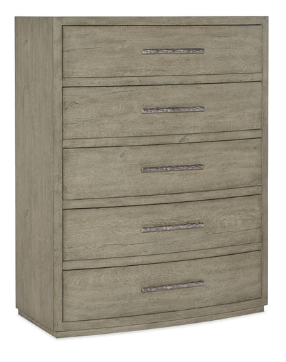 Linville Falls - Pisgah 5-Drawer Chest - Gray