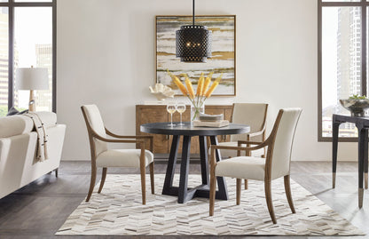 Chapman - Shou Sugi Ban Petite Round Dining Table - Black