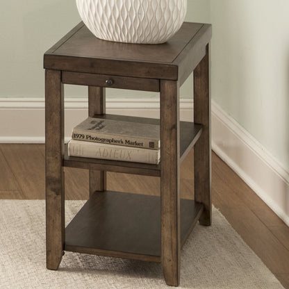 Mitchell - Chair Side Table - Nutmeg