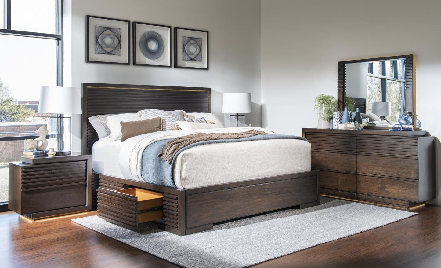 Architect - Complete Bookcase Bed With 1 Side Storage