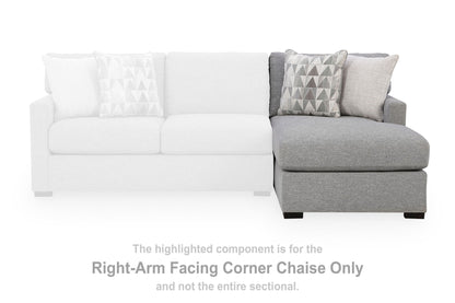 UrbanCrest - RAF Corner Chaise - Pewter