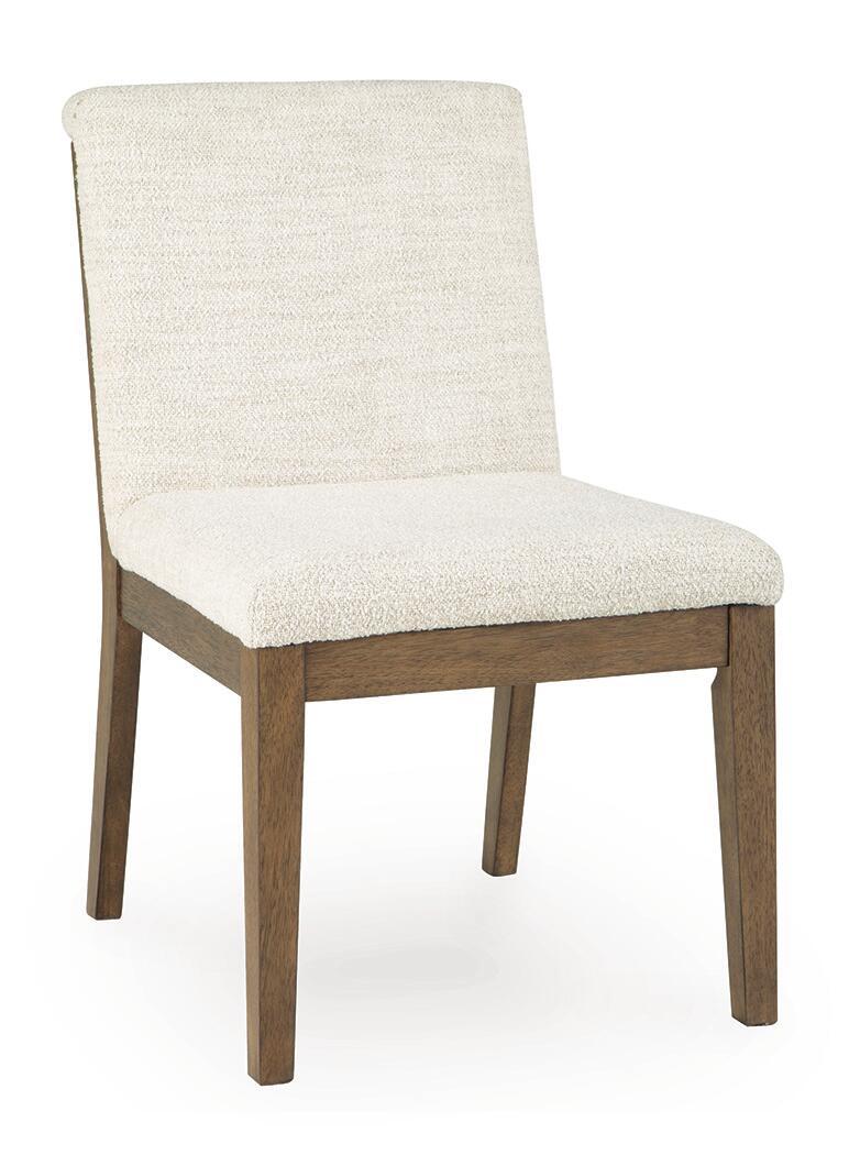 Marxmore - Dining Upholstered Side Chair (Set of 2) - Beige / Brown