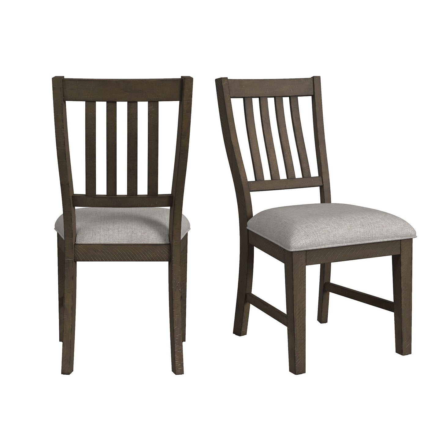 Yellowstone - Dining Side Chair (Set of 2) - Medium Brown / Gray