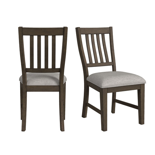 Yellowstone - Dining Side Chair (Set of 2) - Medium Brown / Gray