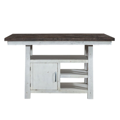 Farmhouse - Gathering Table - Two Tone White / Wood Tone