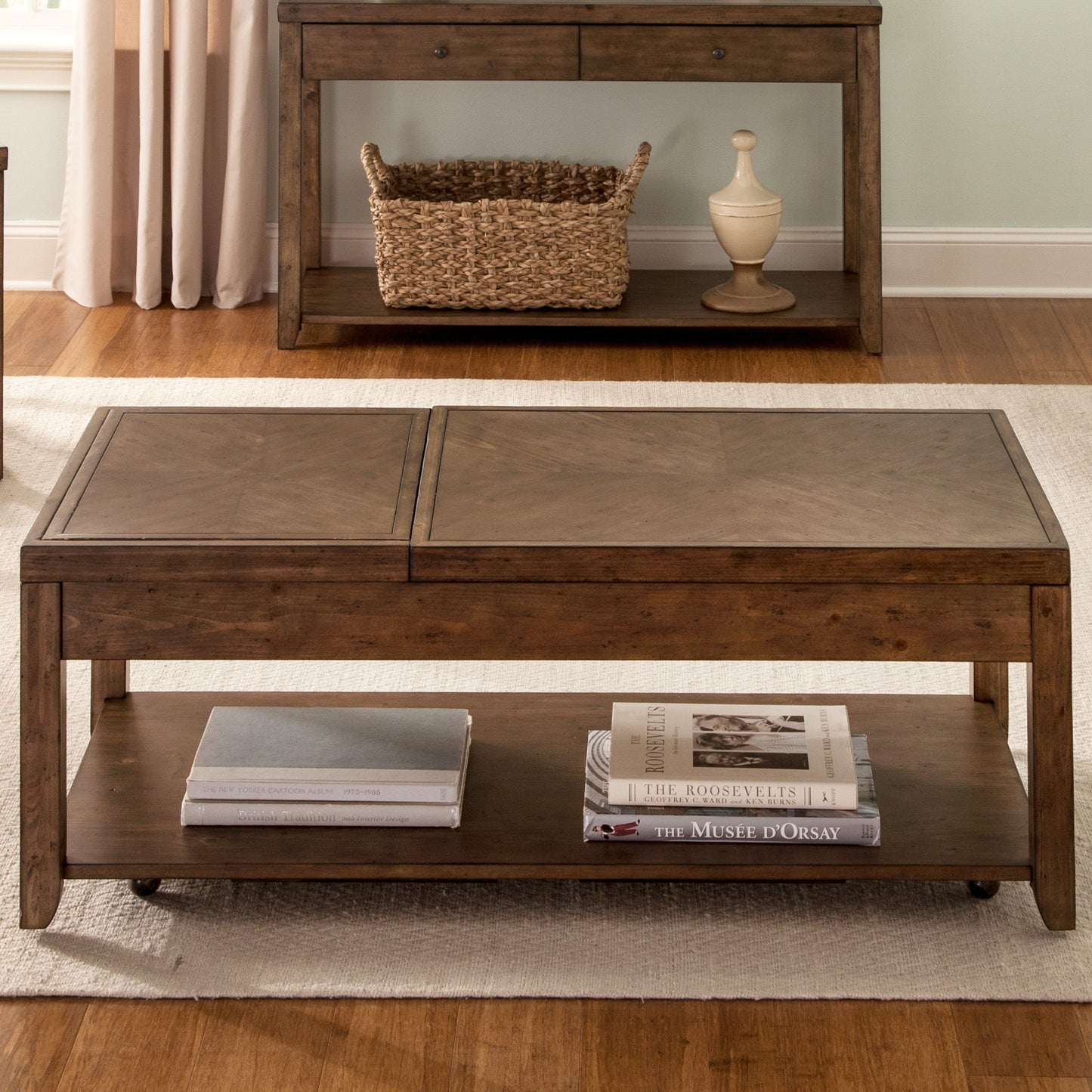 Mitchell - 3 Piece Table Set (1 Cocktail 2 End Tables) - Nutmeg