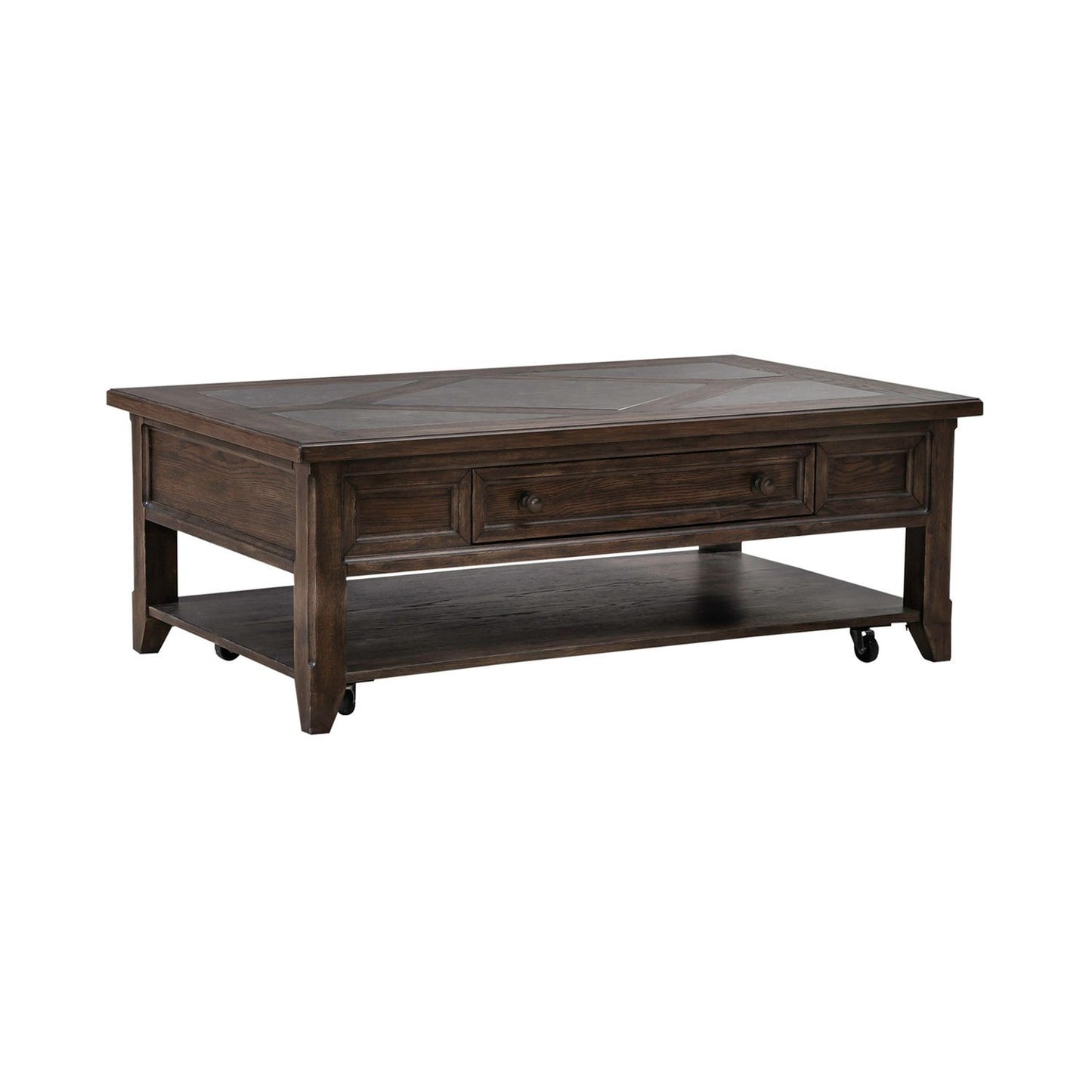 Paradise Valley - Rectangular Cocktail Table - Saddle Brown