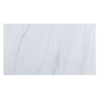 Gauri - Kitchen Island - Marble Top Top & Gray Oak