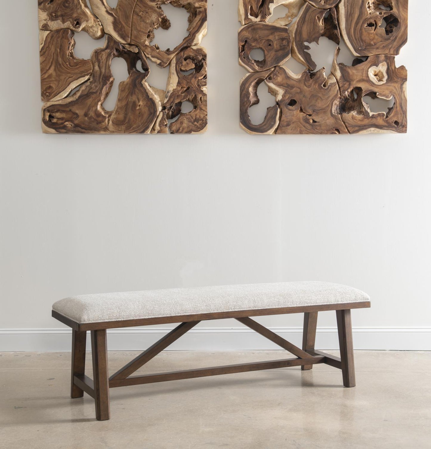 Langley - Upholstered Dining Bench - Tawny Brown