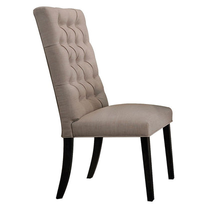 Morland - Side Chair (Set of 2) - Tan Linen & Vintage Black