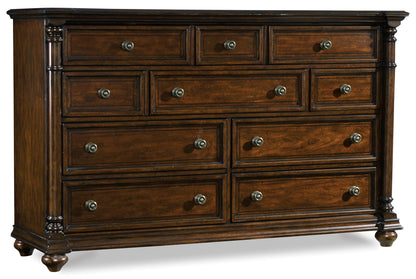 Leesburg - Dresser - Dark Brown