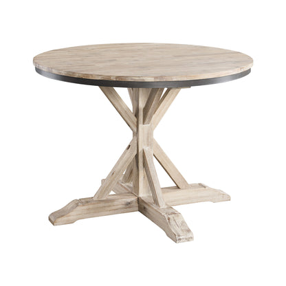Callista - Round Standard Height 5 Piece Dining Set (Table And Four Chairs) - Beach