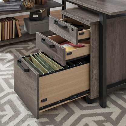 Tanners Creek - 2 Piece Home Office Desk Set - Graystone