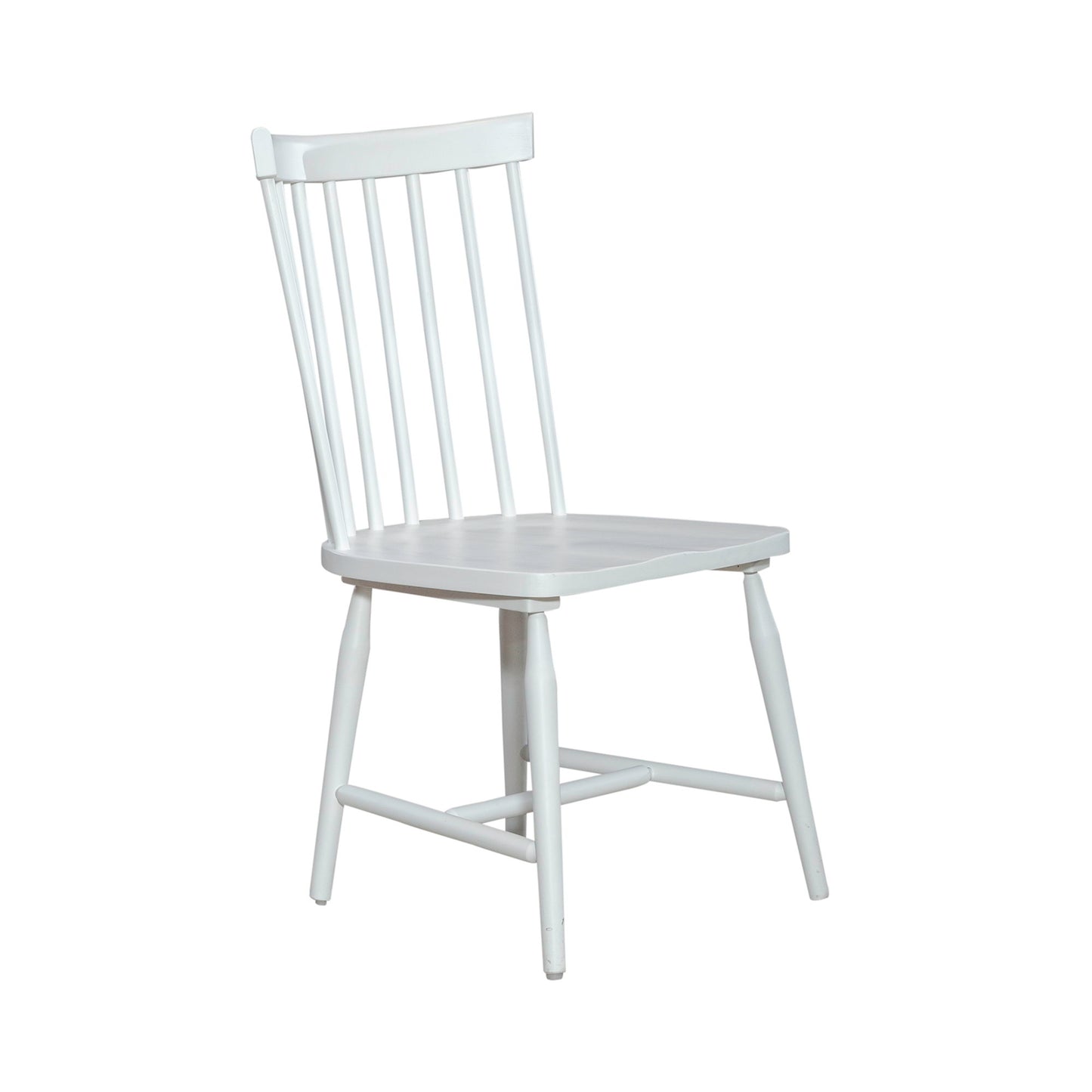 Palmetto Heights - Spindle Back Side Chair - Shell White & Driftwood