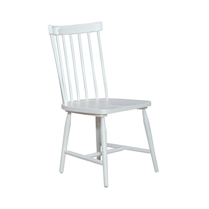 Palmetto Heights - Spindle Back Side Chair - Shell White & Driftwood