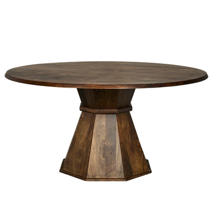 Portico - Dining 60" Round Table - Warm Brown