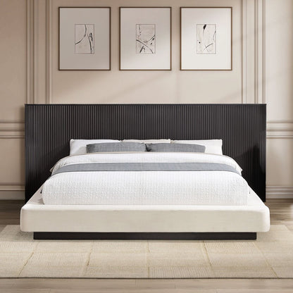 Clayten - Queen Bed - Beige / Espresso
