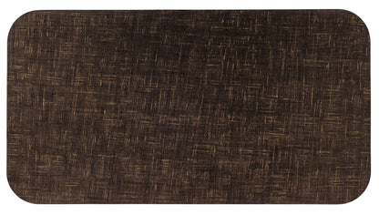Melange - Edmun Rectangle Cocktail Table - Dark Brown