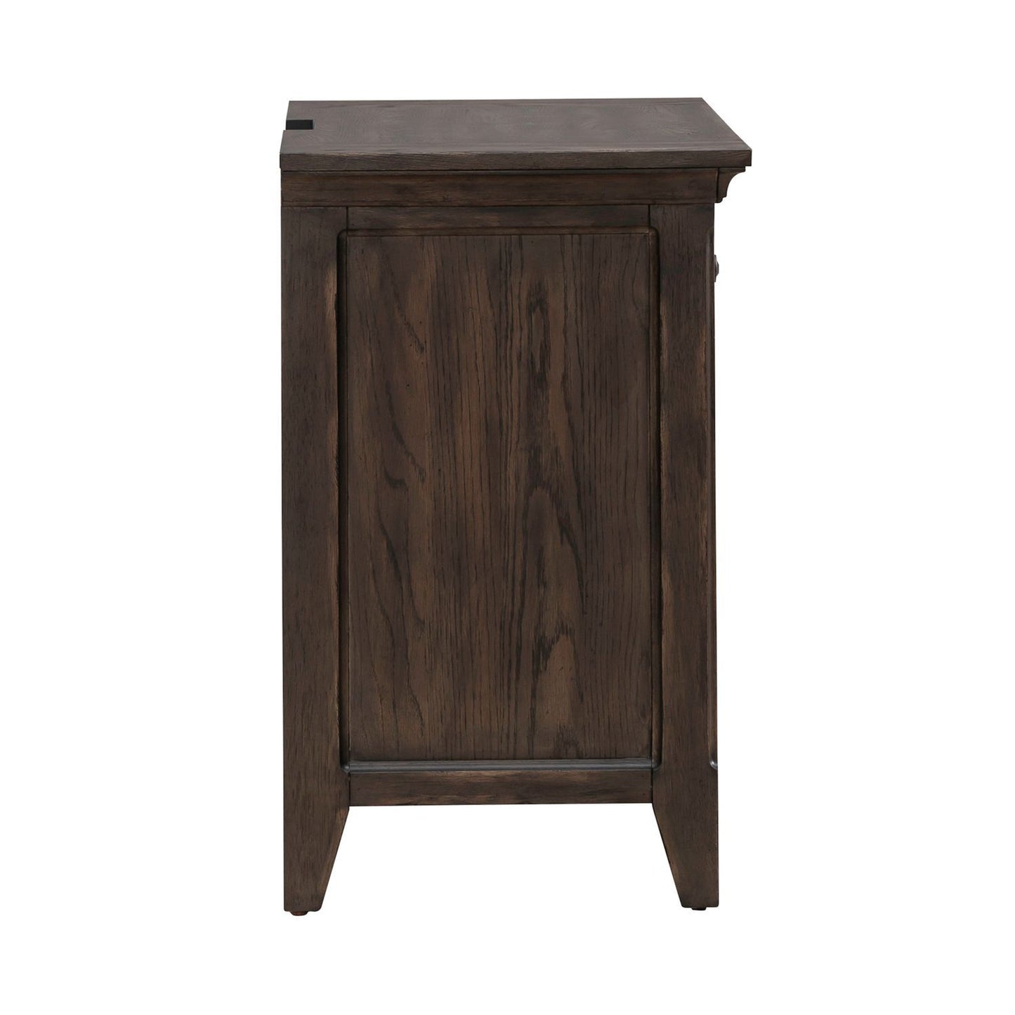 Paradise Valley - Nightstand With Charging Station - Saddle Brown