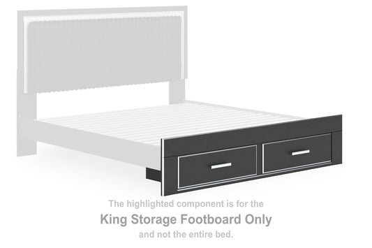 Zuraleus - King Storage Footboard - Black