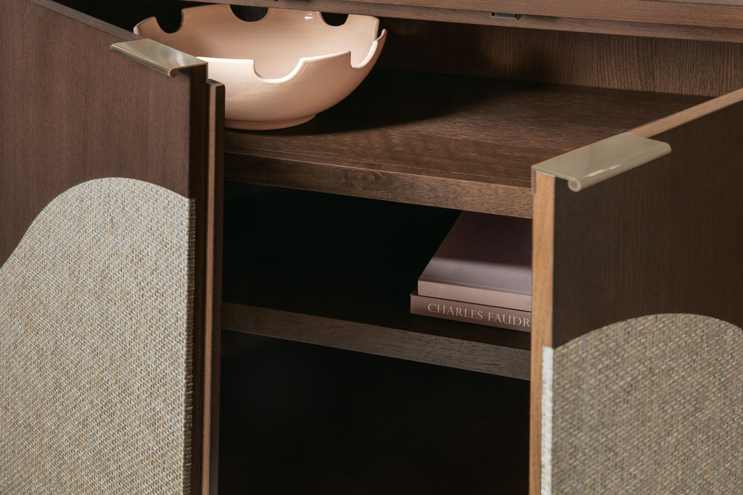 Commerce And Market - Roll With It Four-Door Credenza - Dark Brown / Gray