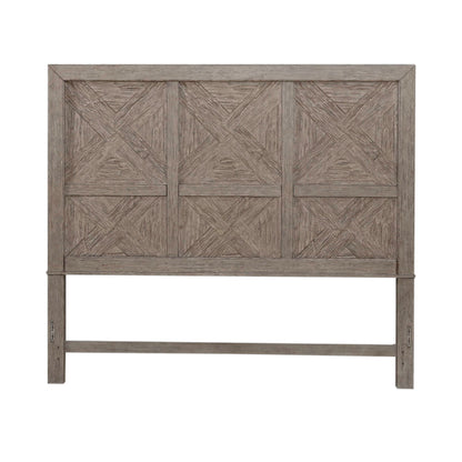 Skyview Lodge - King Panel Headboard - Cobblestone