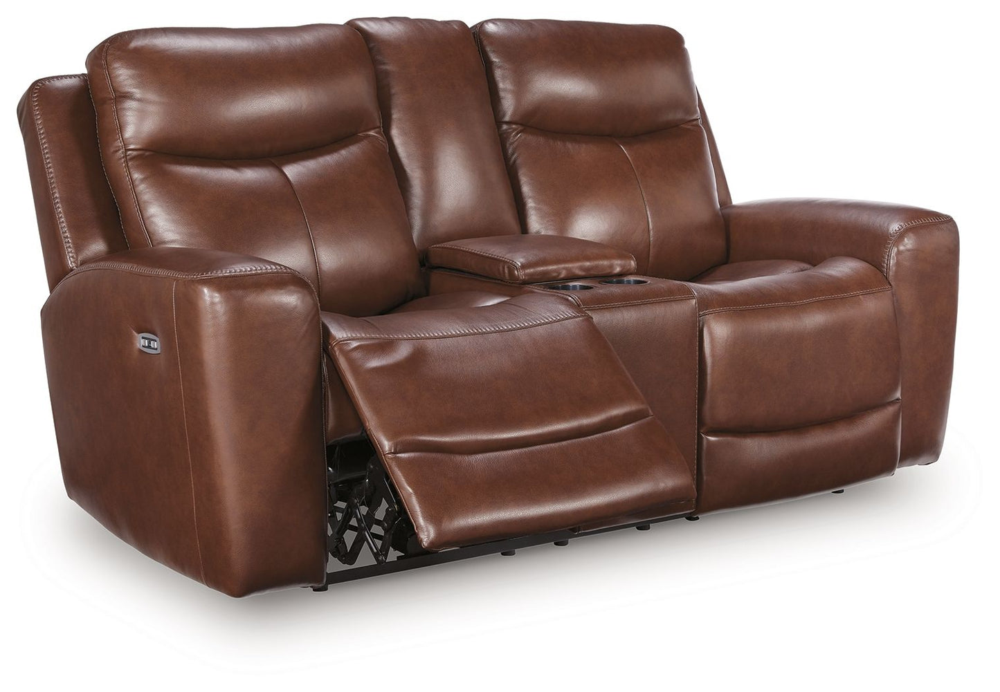 Bexhurst - Power Reclining Loveseat With Console / Adjustable Headrest