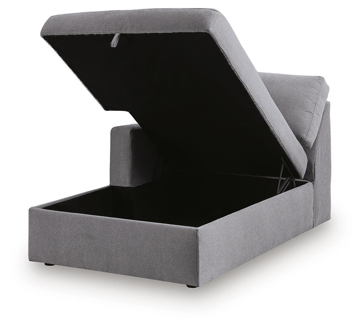 Modmax - LAF Corner Chaise With Storage - Granite