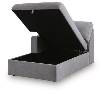 Modmax - LAF Corner Chaise With Storage - Granite