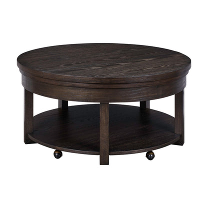 Weston - Round Lift Top Cocktail Table - Peppercorn