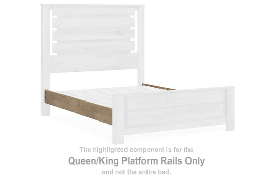 Brozmont - Queen/King Platform Rails - Tan