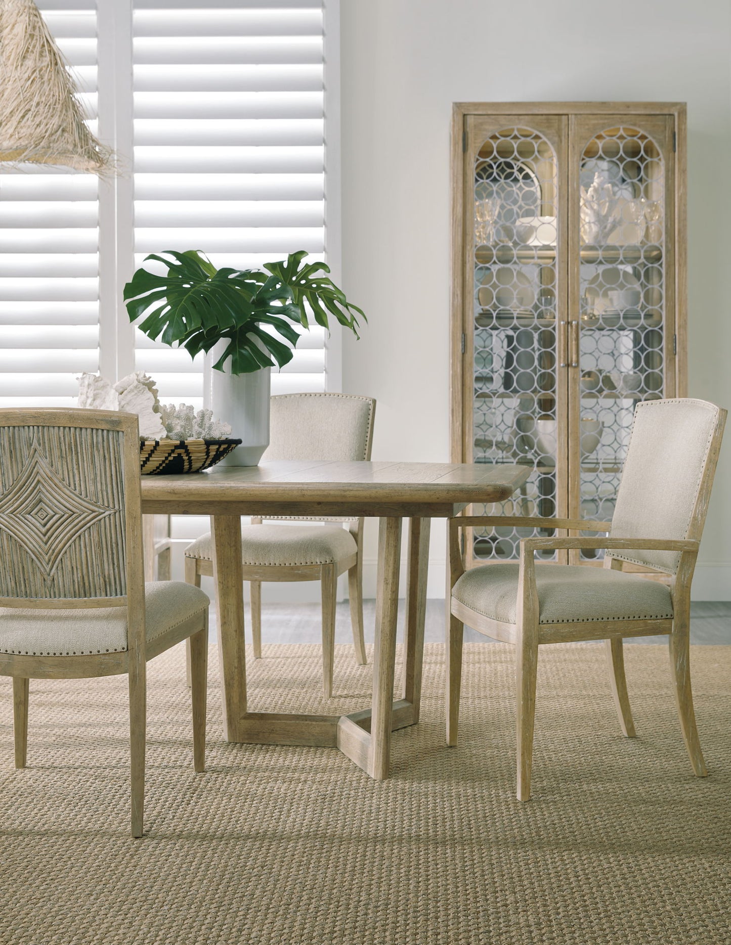 Surfrider - Rectangle Dining Table With 2-18" Leaves - Light Brown