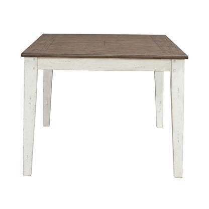 Al Fresco - Rectangular Leg Table - Graphite & Whitestone