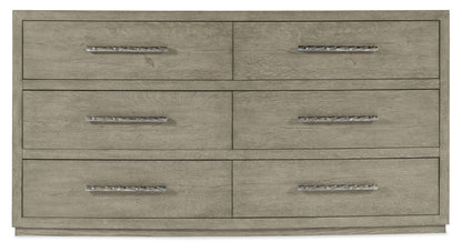 Linville Falls - Chimney Gap 6-Drawer Dresser - Gray