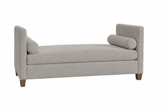 Tide & Timber - Upholstered Daybed - Ash Gray / Luxe Blue Oak