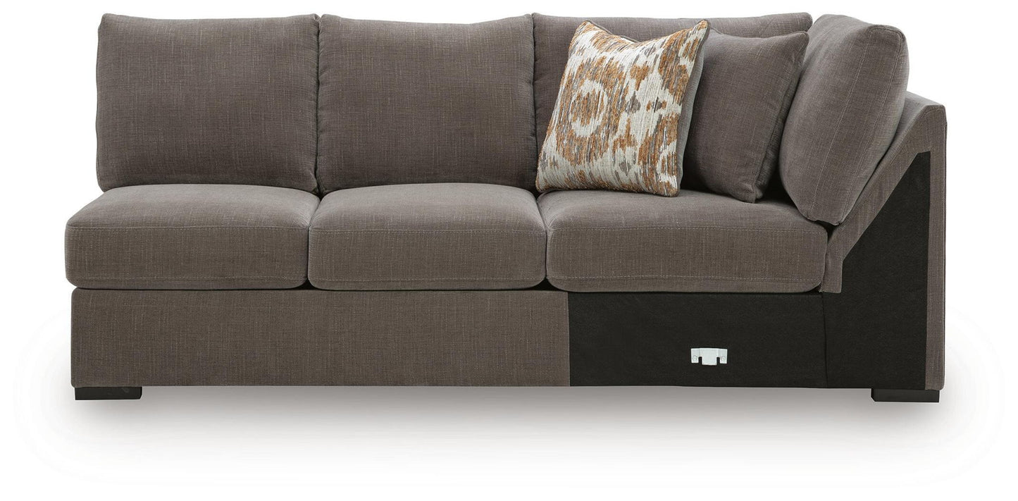 Larson Levee - RAF Armless Loveseat With Wedge - Espresso