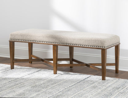 Echelon - Upholstered Bed Bench - Heritage Walnut