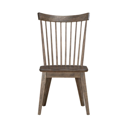 Midland Falls - Spindle Back Side Chair - Rustic Brown