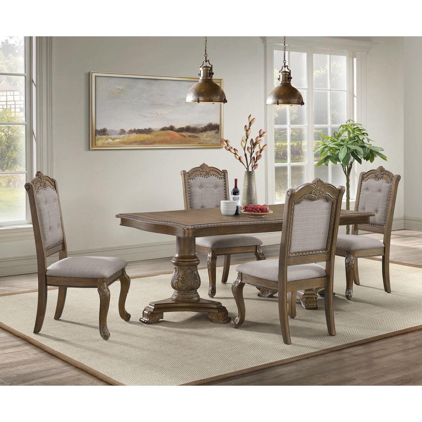 Madison Park - Rectangular Dining Table With 2 Leaves - Walnut