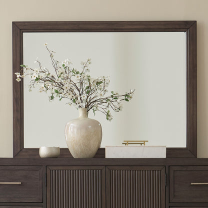 Modern Edge - Landscape Mirror - Caffe