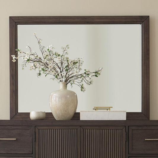 Modern Edge - Landscape Mirror - Caffe